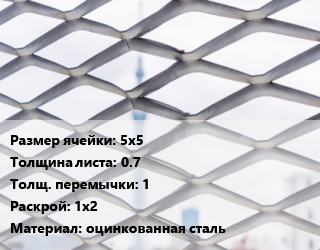 Сетка ЦПВС 5х5 s=0.7 1 Раскрой: 1х2 оцинкованная сталь, м2, рулон, по запросу цена от 786.96 Тг / м2, где купить, условия доставки в Атырау и Атырауской области области